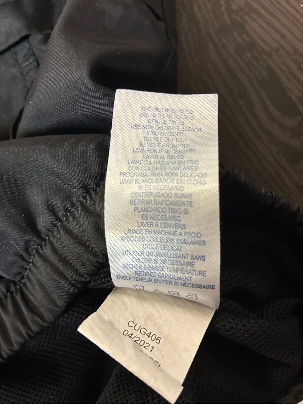 Champion Kids Black Windbreaker Pullover with Logo (S)